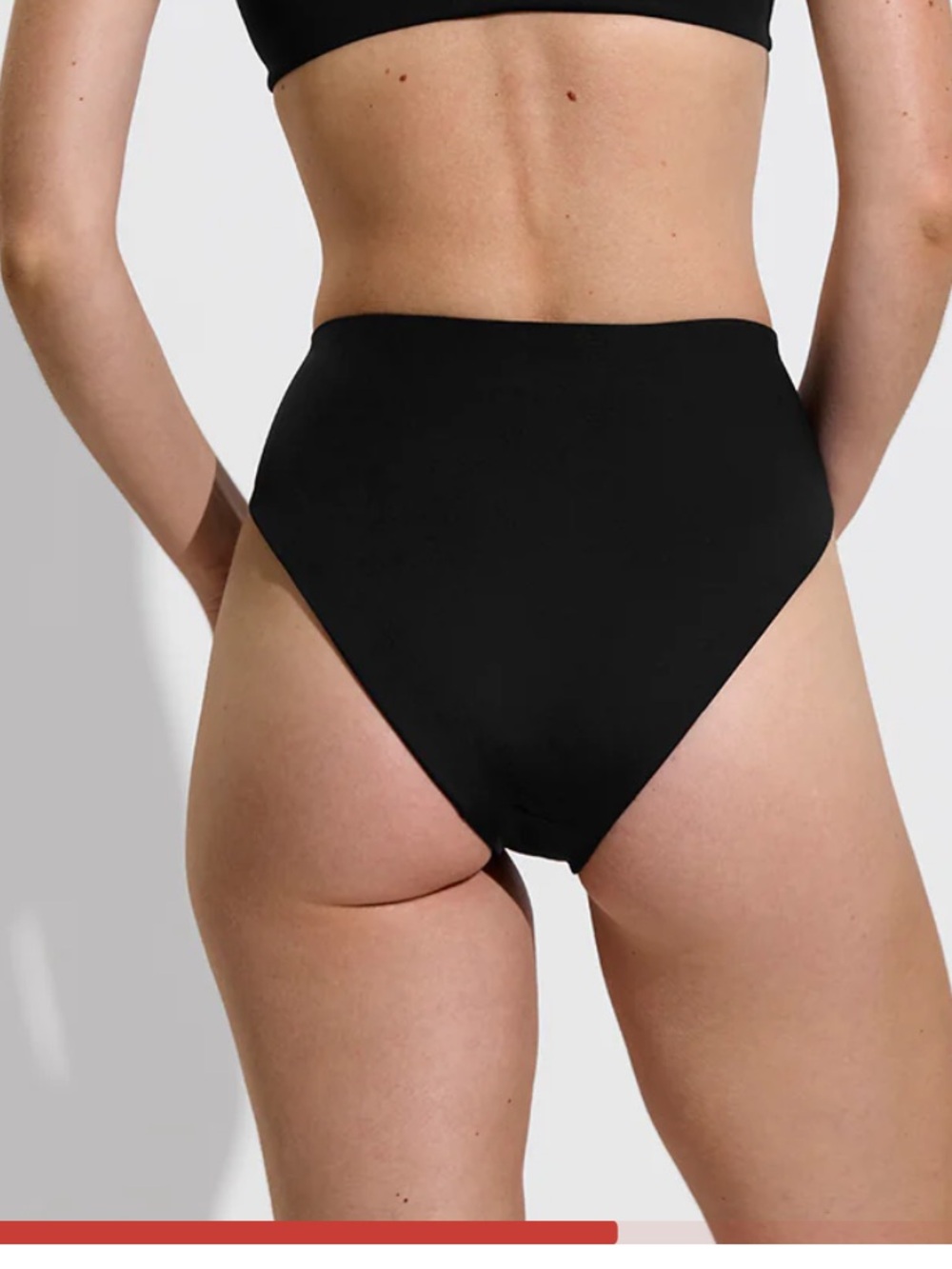Left On Friday Black High-Waist Bikini Bottom